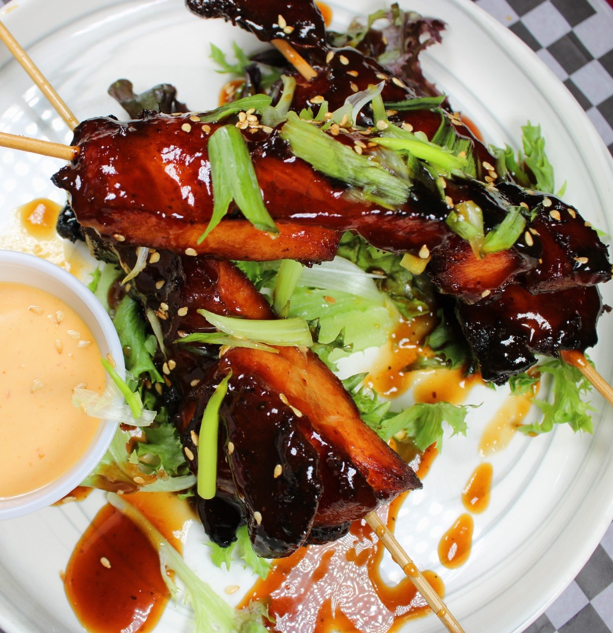 Chicken Skewers at Blazin’ Soy