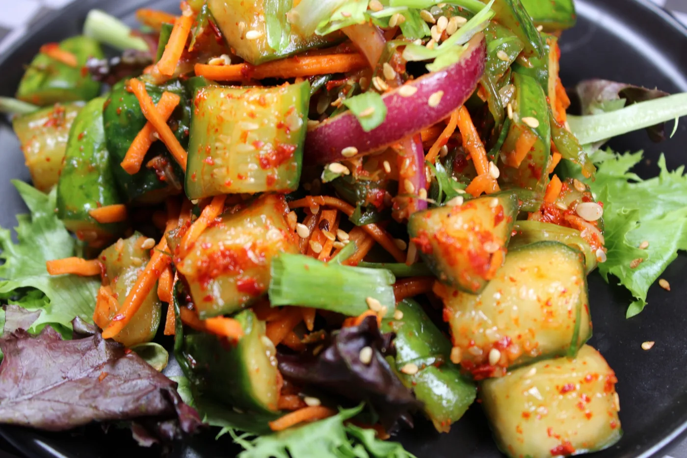Cucumber Salad at Blazin’ Soy